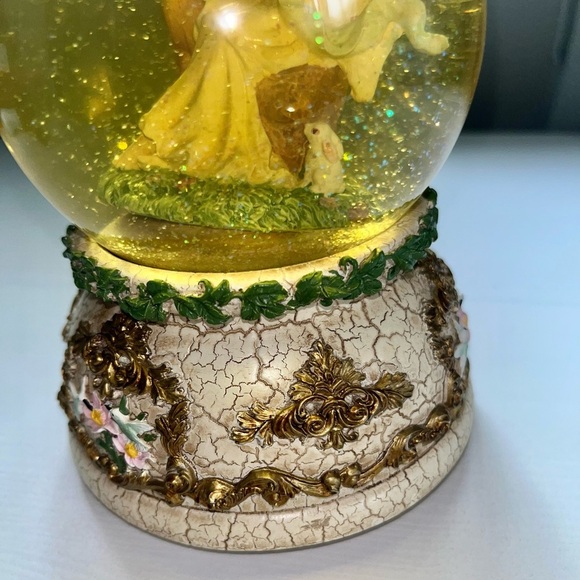 Vintage Angel Deer Rabbit Snowglobe Waltz of the Flowers Tune - Picture 8 of 11